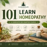101 Learn Homeopathy online course by MonkModeHealth featuring homeopathic remedies, books, and natural medicine learning resources for beginners.